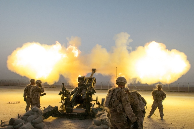 We're talking about firearms here, not artillery. (U.S. Department of Defense photo)